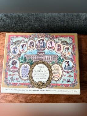 Jane Austen Puzzle Pride & Puzzlement 1000-Piece Jigsaw Puzzle New